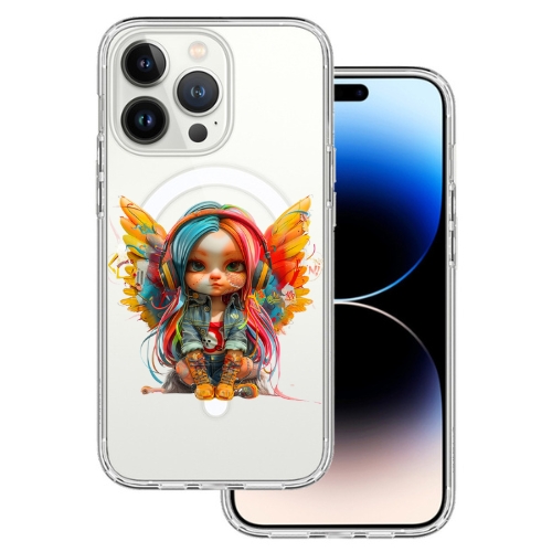 Husa Protectie Silicon MagSafe Design Modern GBG37 -Angel Iphone 13 Pro - 1 | YEO